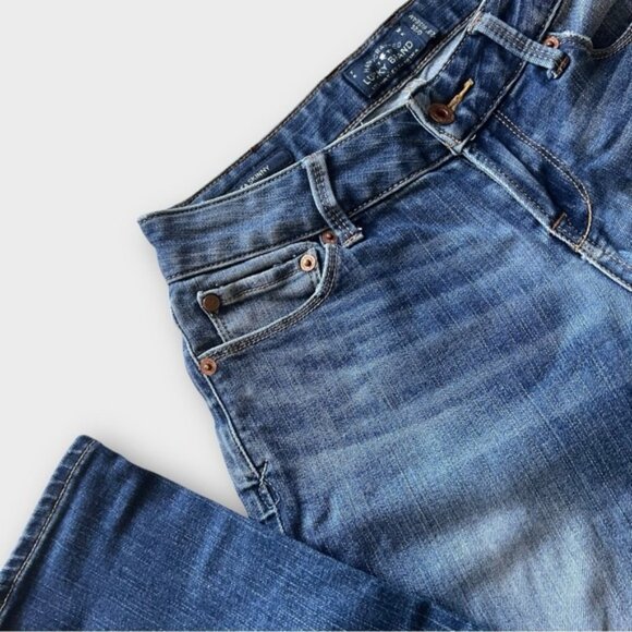 Lucky Brand Lolita Skinny Jeans Mid Rise DarkWash Stretch Denim Blue Size 0 - Picture 3 of 14